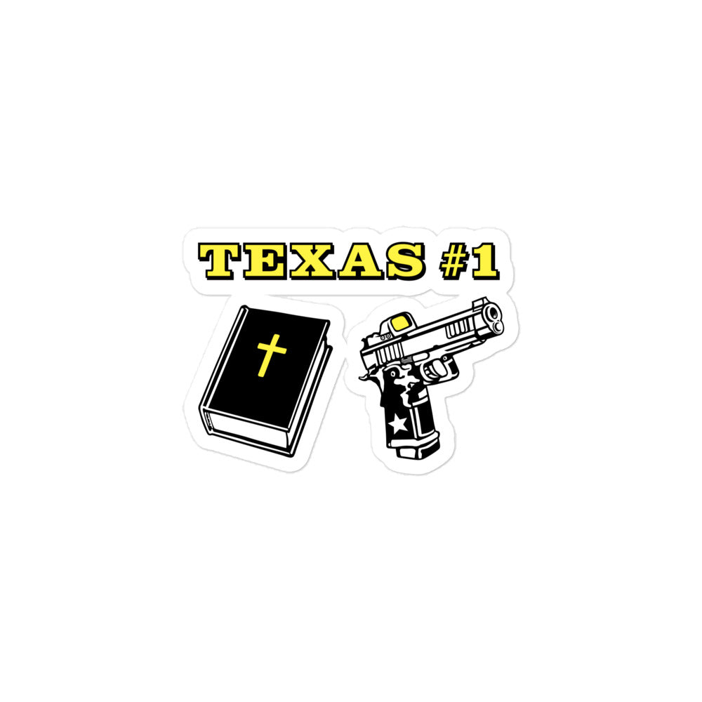 Texas #1 Texas Icon Sticker