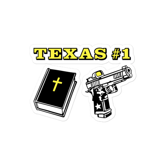 Texas #1 Texas Icon Sticker