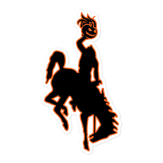 Bucking Horse & Headless Horseman Black & Orange Stickers