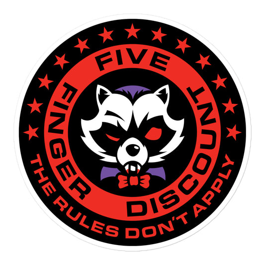 Five Finger Discount Count Rucco Stickers