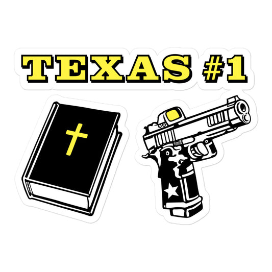 Texas #1 Texas Icon Sticker