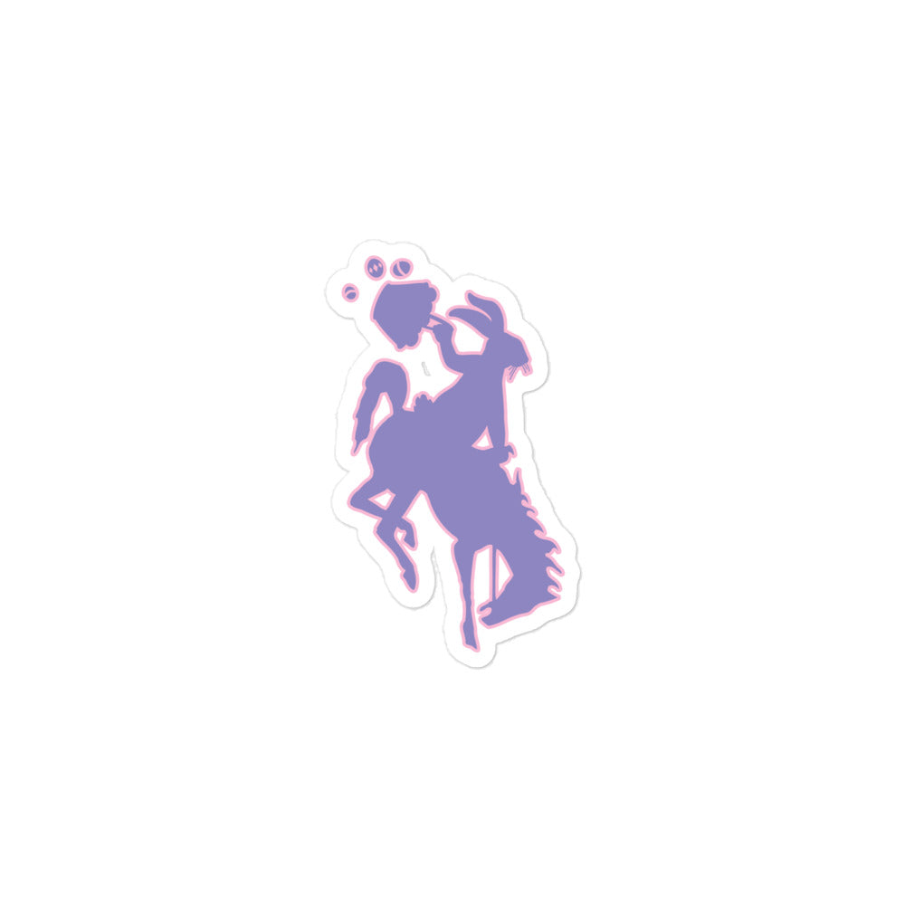 Bucking Horse & Easter Bunny Sticker