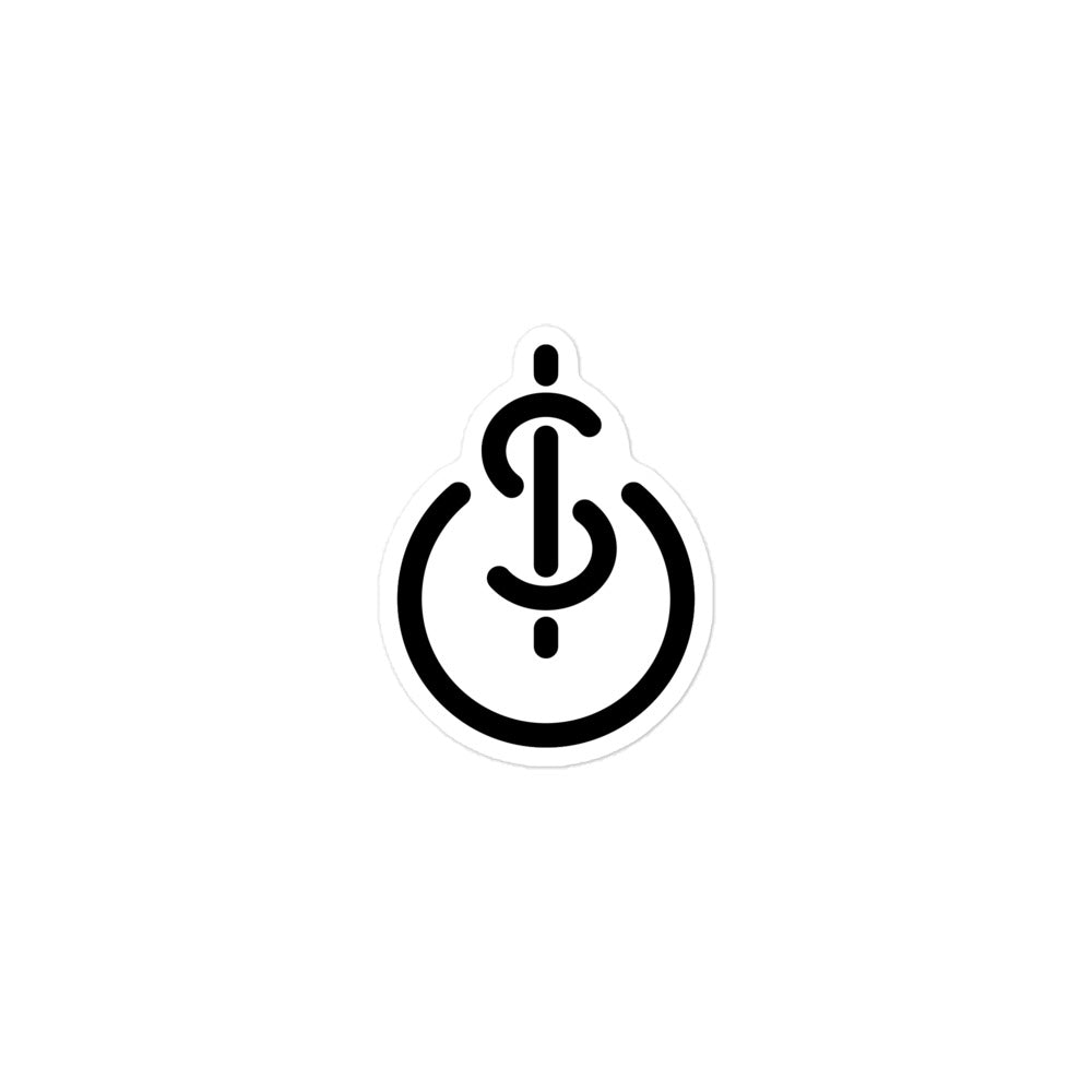 Money & Power Black Sticker