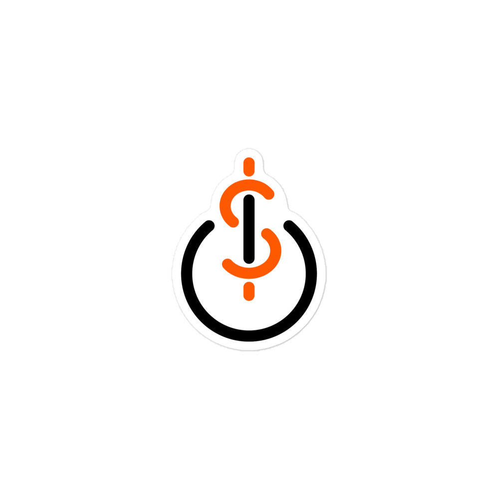 Money & Power Black & Orange Sticker