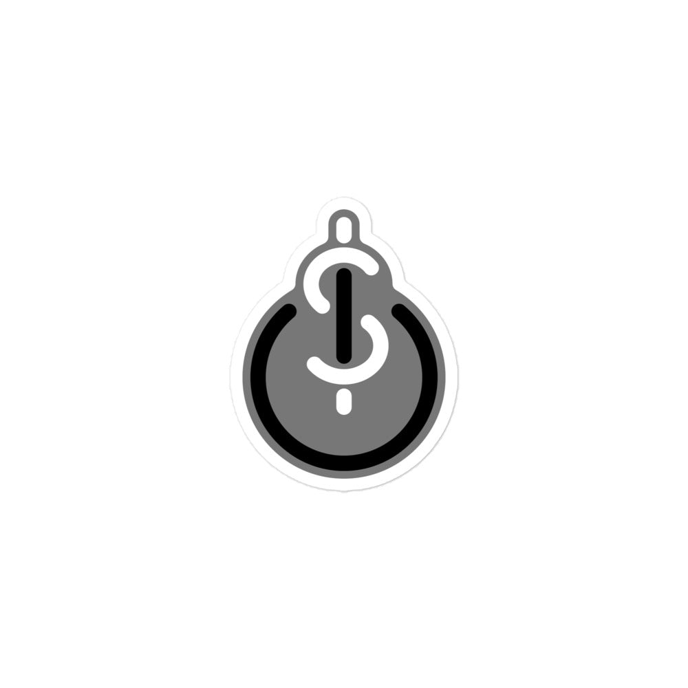 Money & Power Black & White Sticker