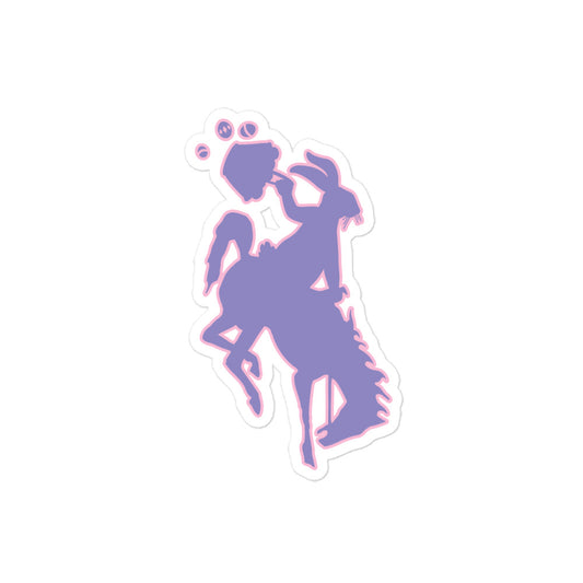 Bucking Horse & Easter Bunny Sticker
