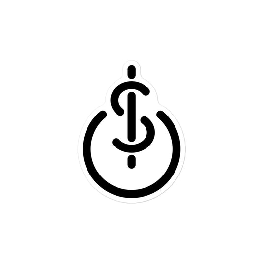 Money & Power Black Sticker