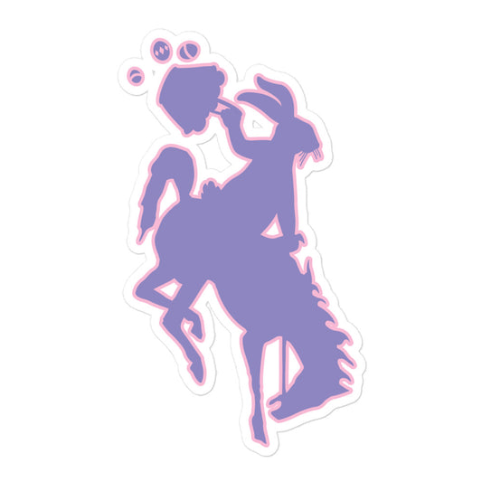 Bucking Horse & Easter Bunny Sticker