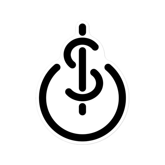 Money & Power Black Sticker
