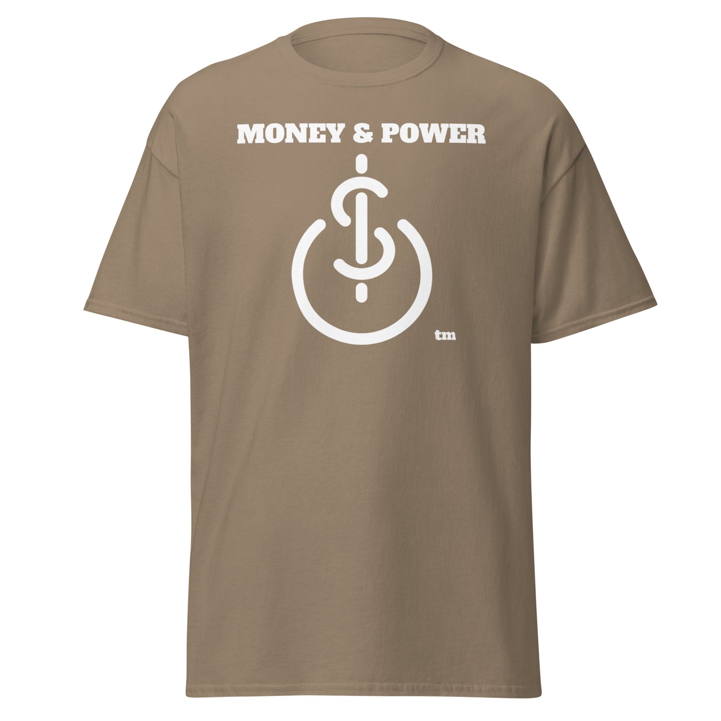 Money & Power White Print T-Shirt