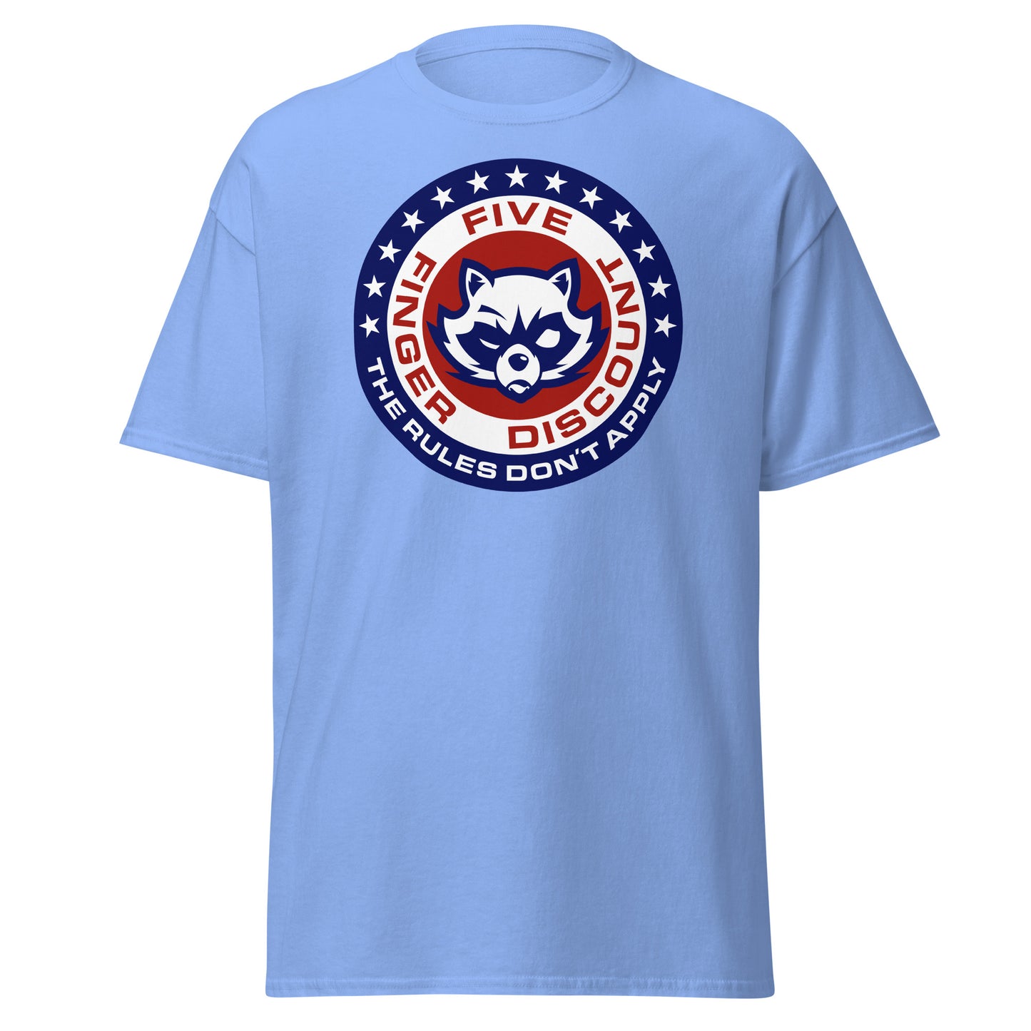 Five Finger Discount Logo Red, White & Blue Print T-Shirt