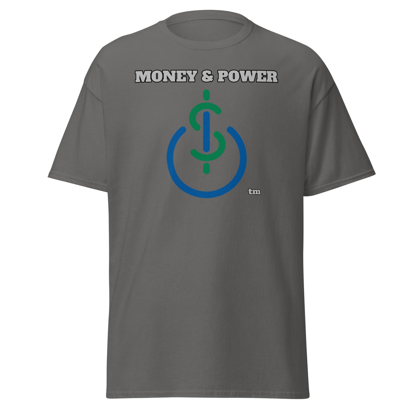 Money & Power Green & Blue Print T-Shirt
