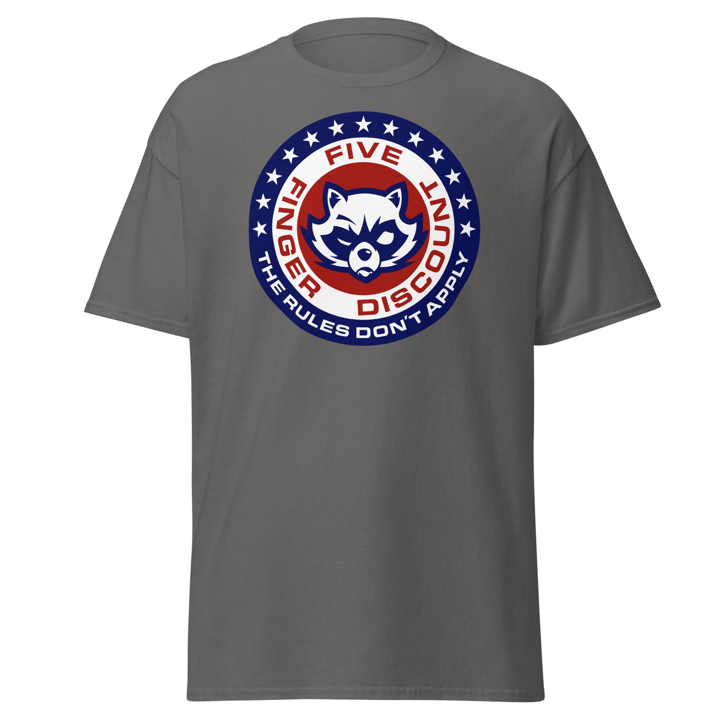 Five Finger Discount Logo Red, White & Blue Print T-Shirt
