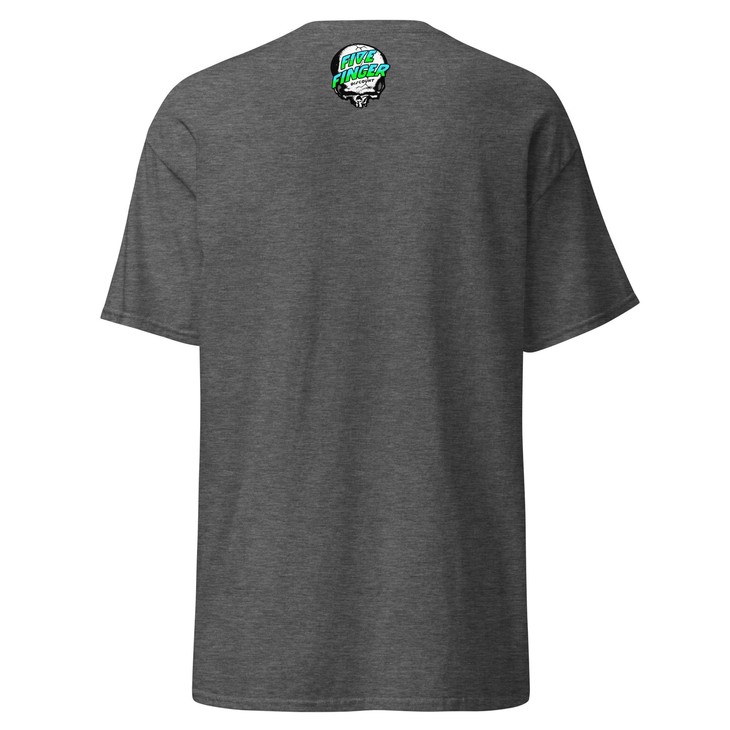 Five Finger Discount Skull Blue & Green Print T-Shirt