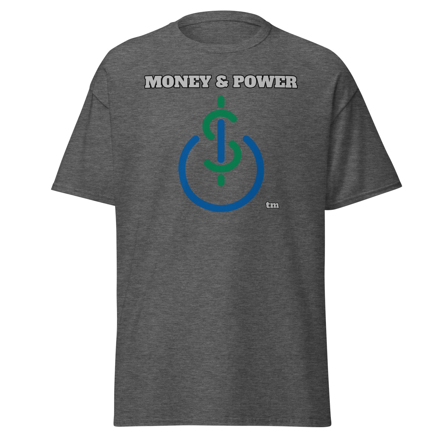 Money & Power Green & Blue Print T-Shirt
