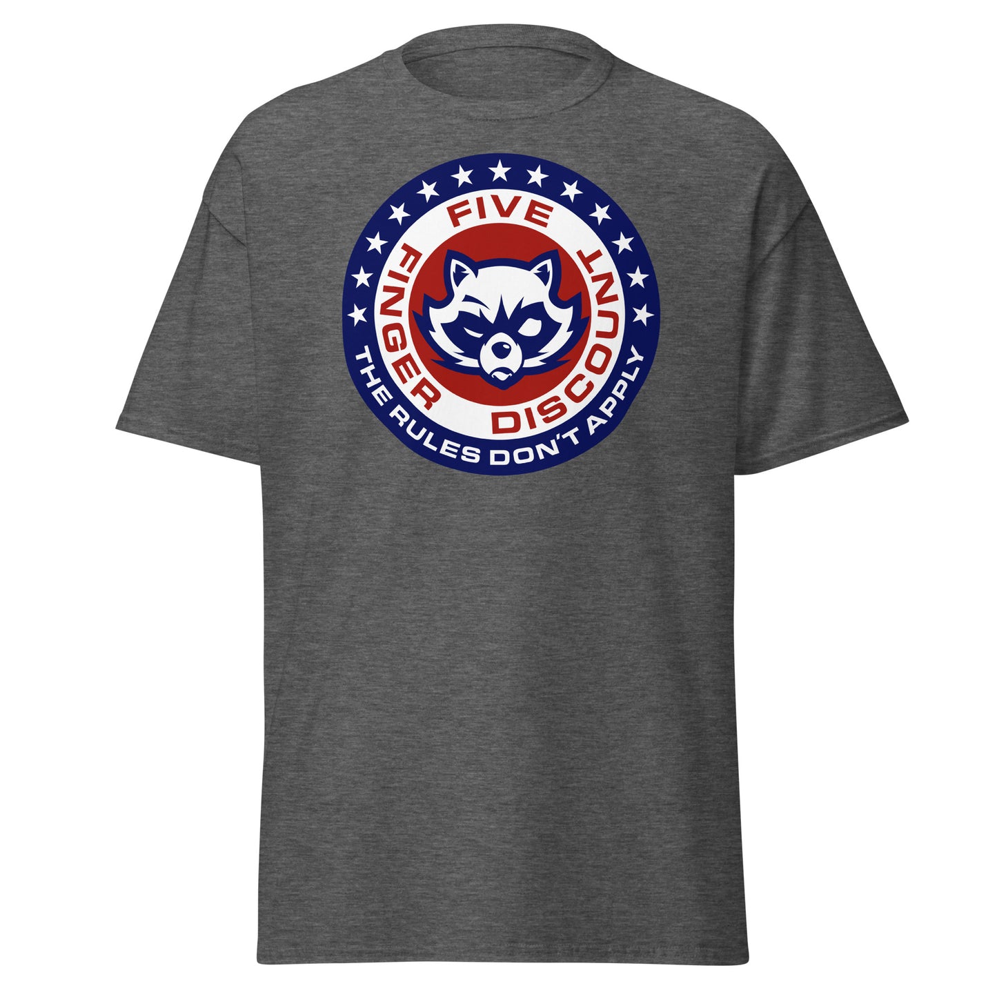 Five Finger Discount Logo Red, White & Blue Print T-Shirt