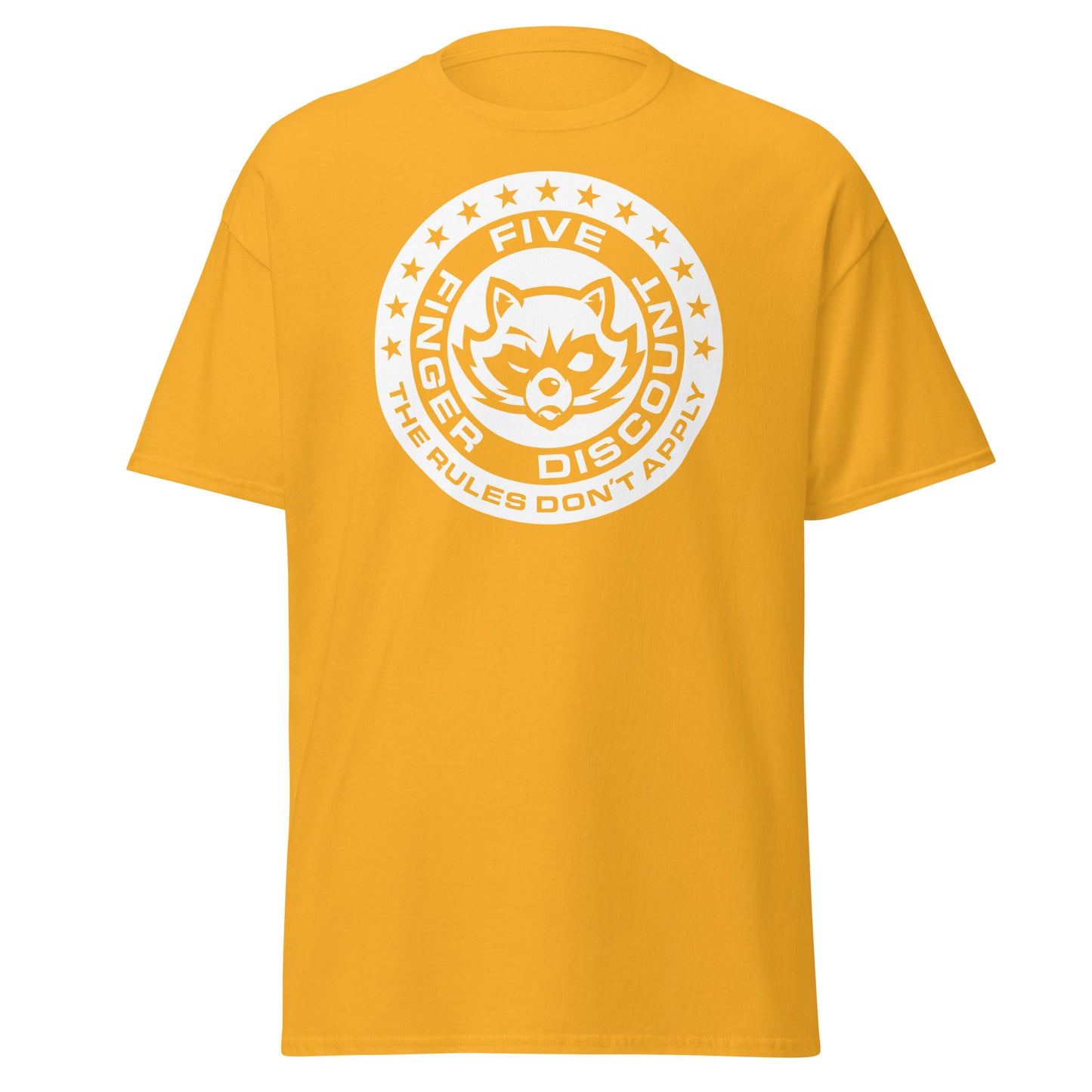 Five Finger Discount Logo White Print T-Shirt