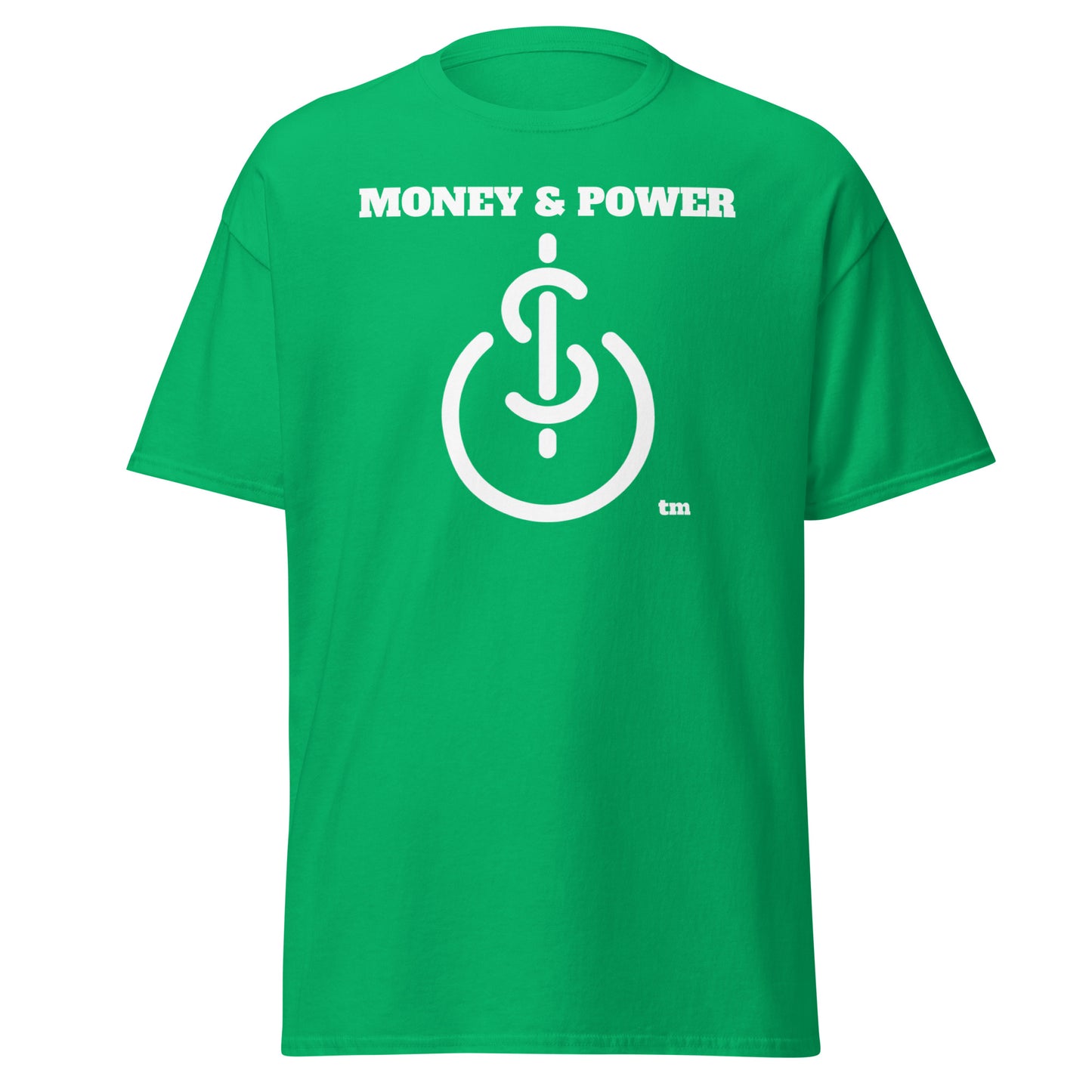 Money & Power White Print T-Shirt