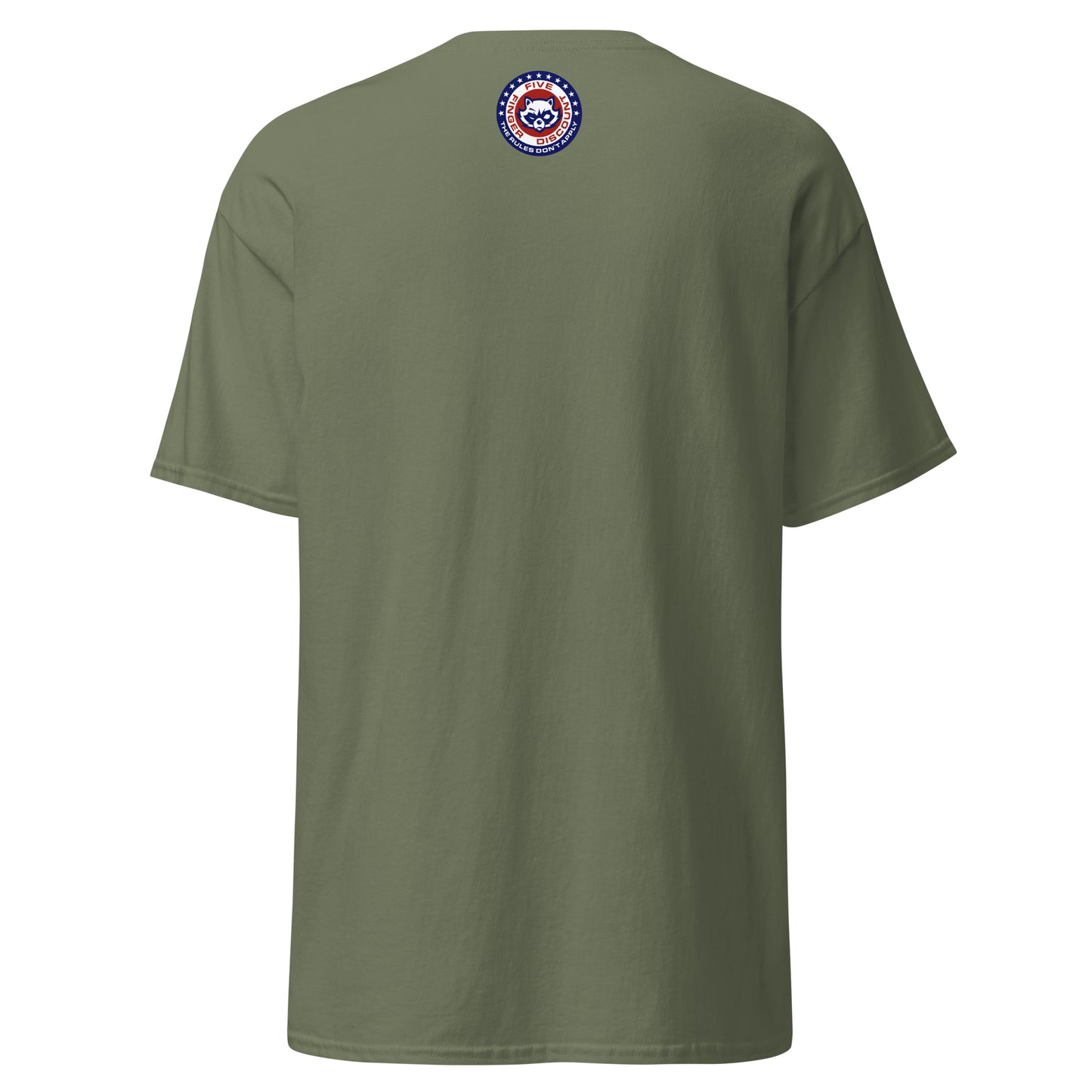 Five Finger Discount Logo Red, White & Blue Print T-Shirt
