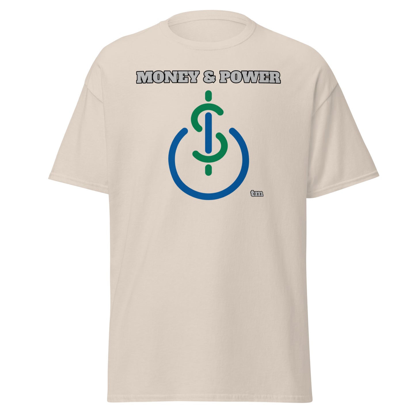 Money & Power Green & Blue Print T-Shirt