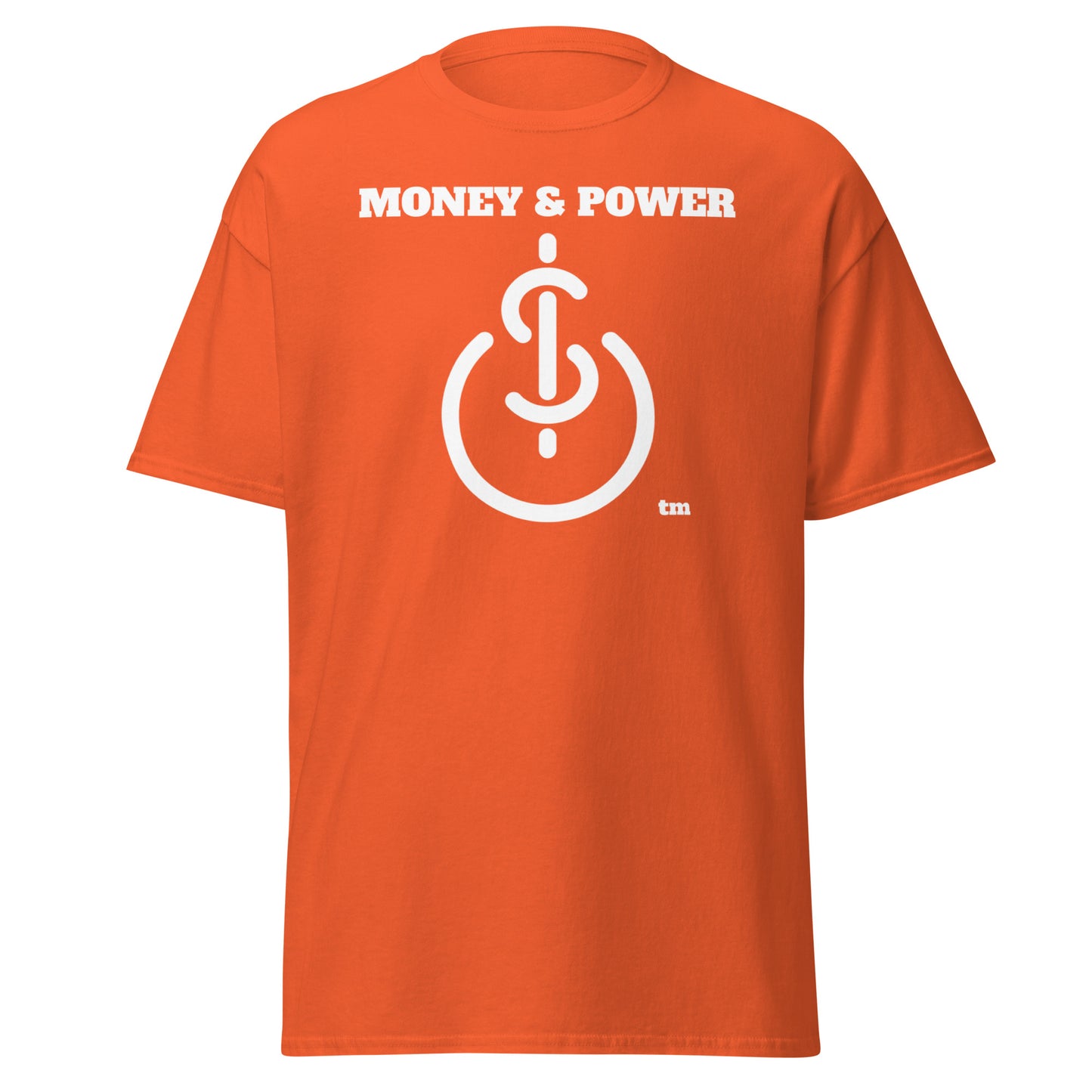 Money & Power White Print T-Shirt