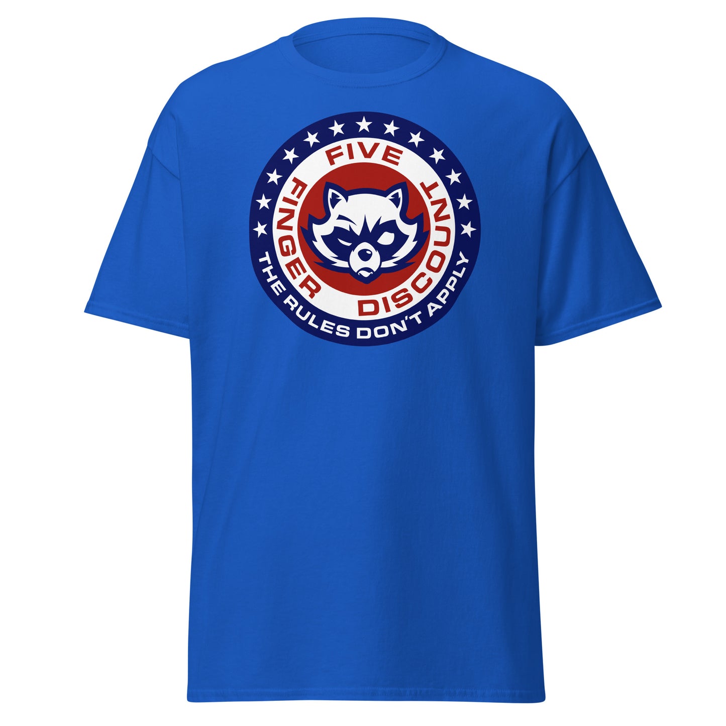 Five Finger Discount Logo Red, White & Blue Print T-Shirt