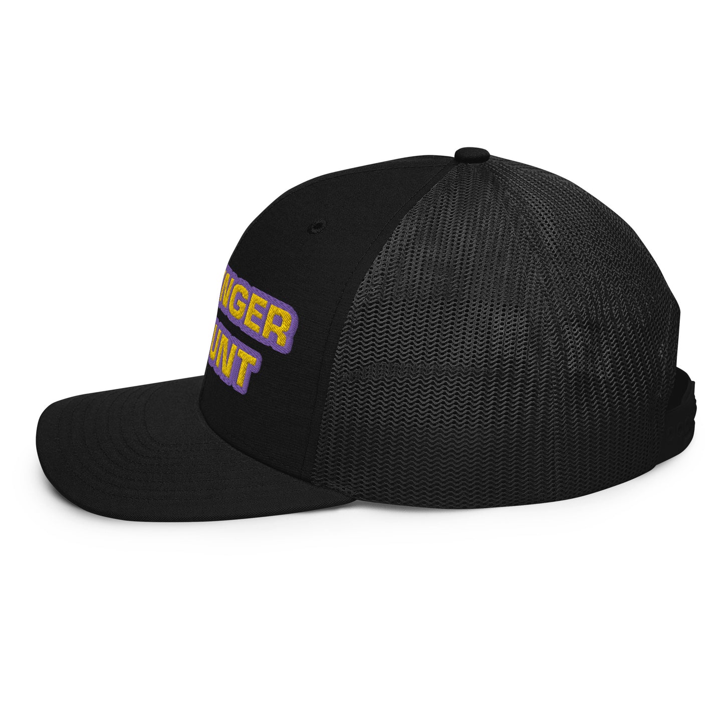Five Finger Discount Gold & Purple Embroidered Trucker Hat