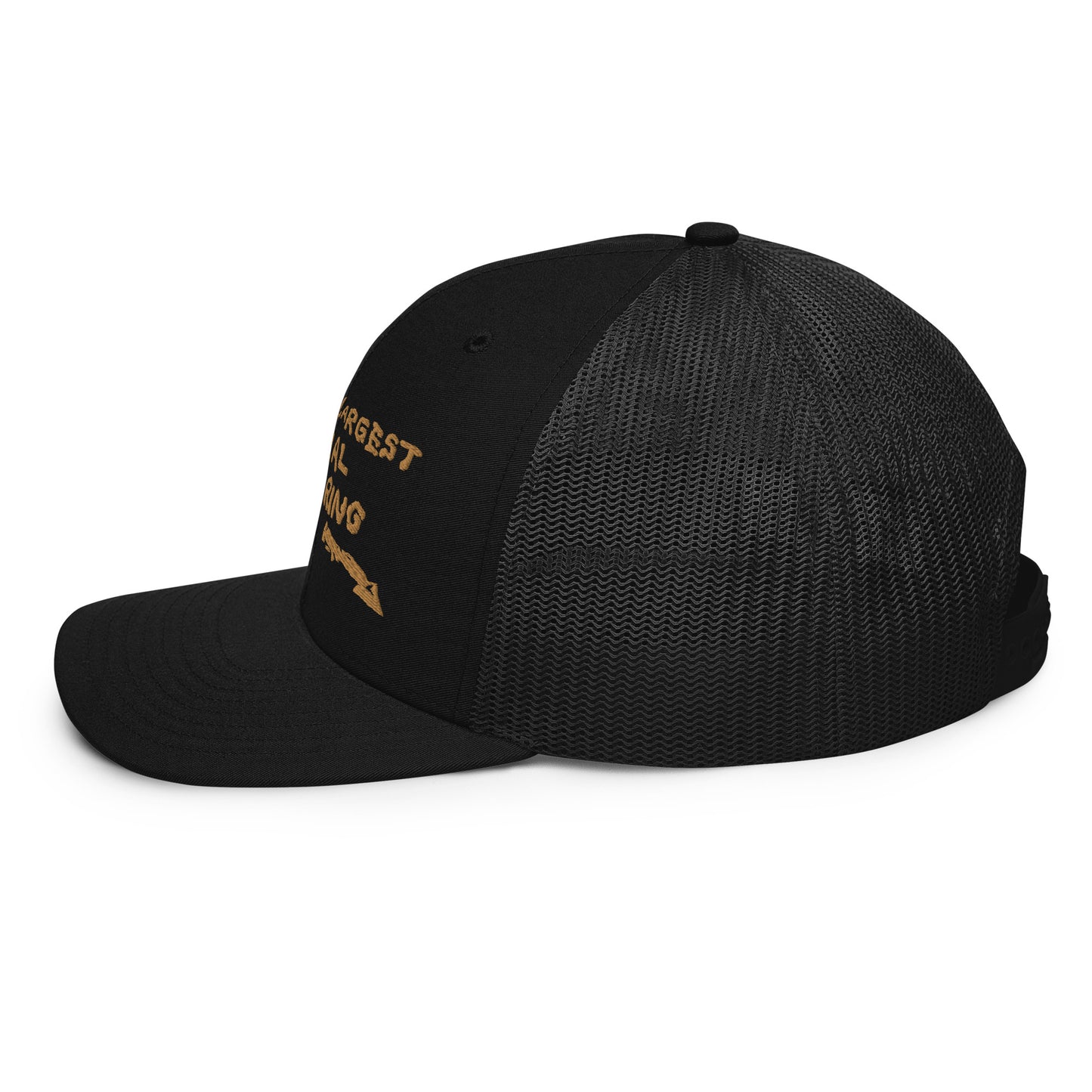 Worlds Largest Mineral Hot Spring Old Gold Trucker Hat
