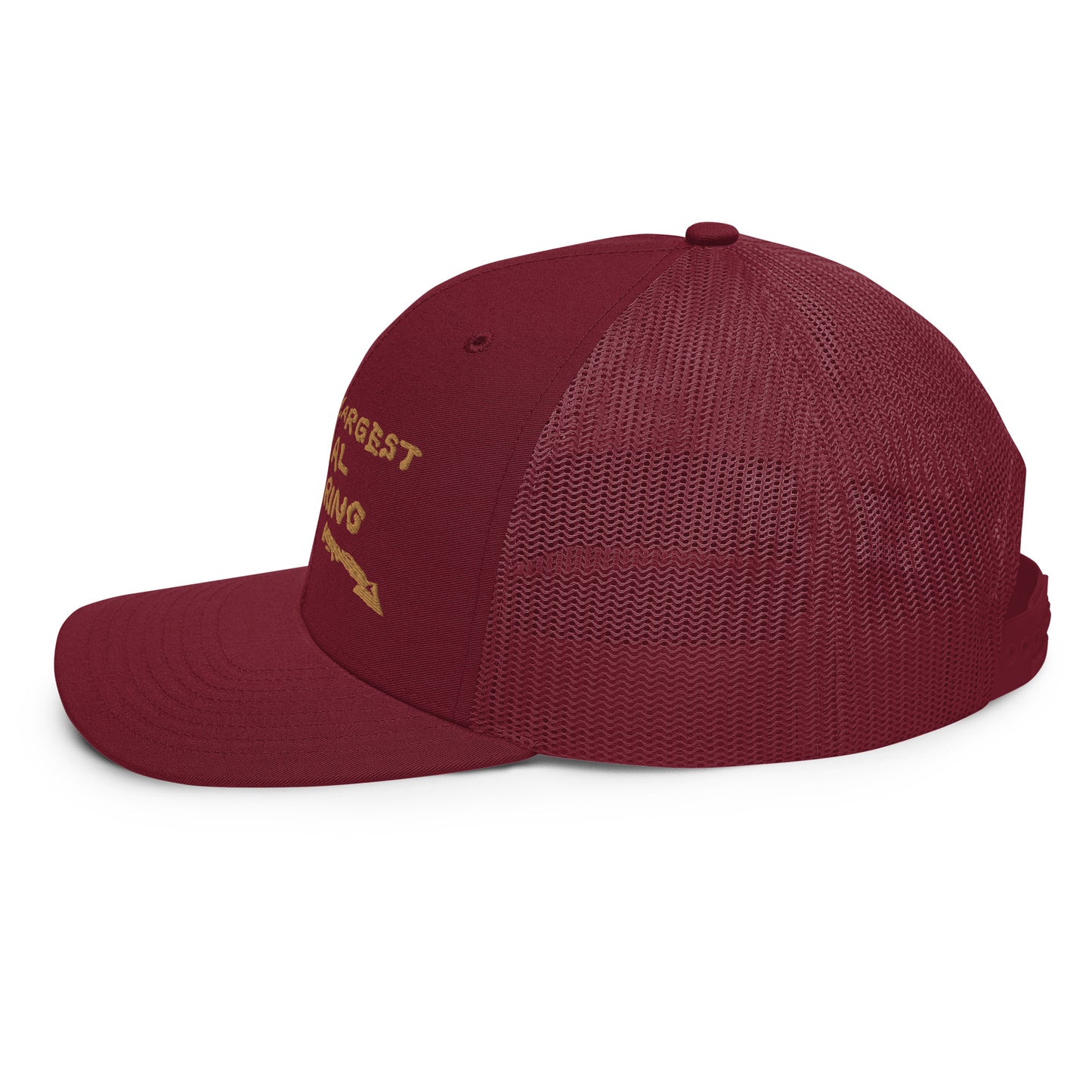 Worlds Largest Mineral Hot Spring Old Gold Trucker Hat