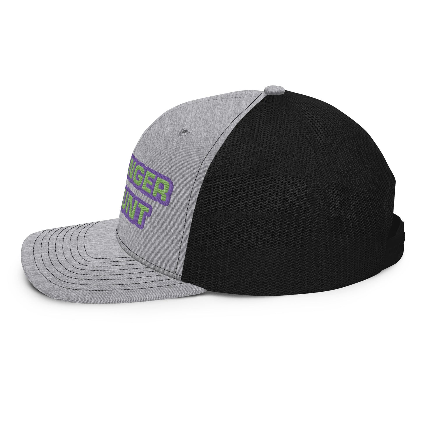Five Finger Discount Purple & Green Embroidered Trucker Hat