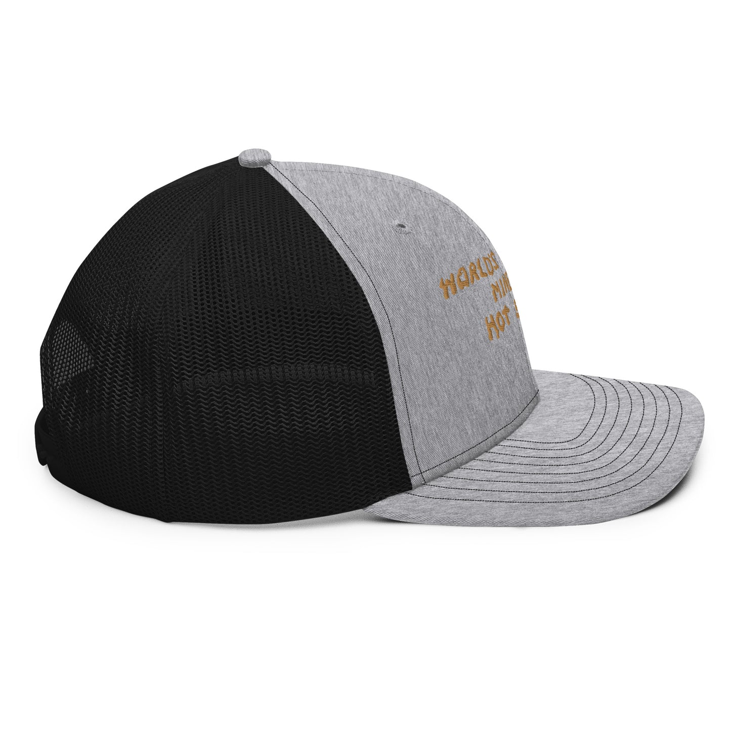 Worlds Largest Mineral Hot Spring Old Gold Trucker Hat