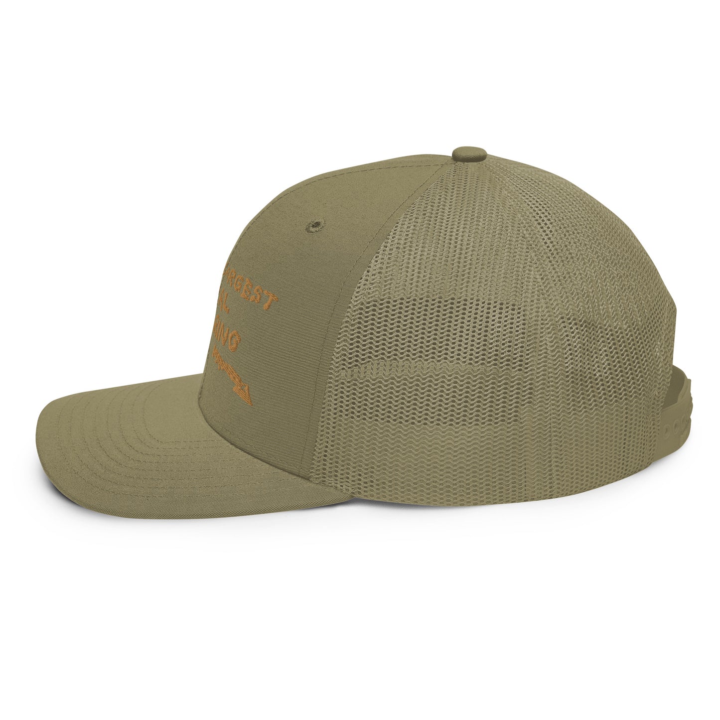 Worlds Largest Mineral Hot Spring Old Gold Trucker Hat