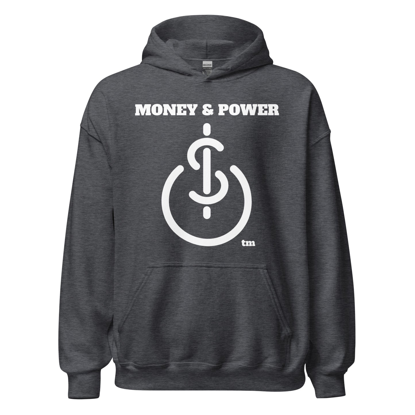Money & Power White Print Hoodie