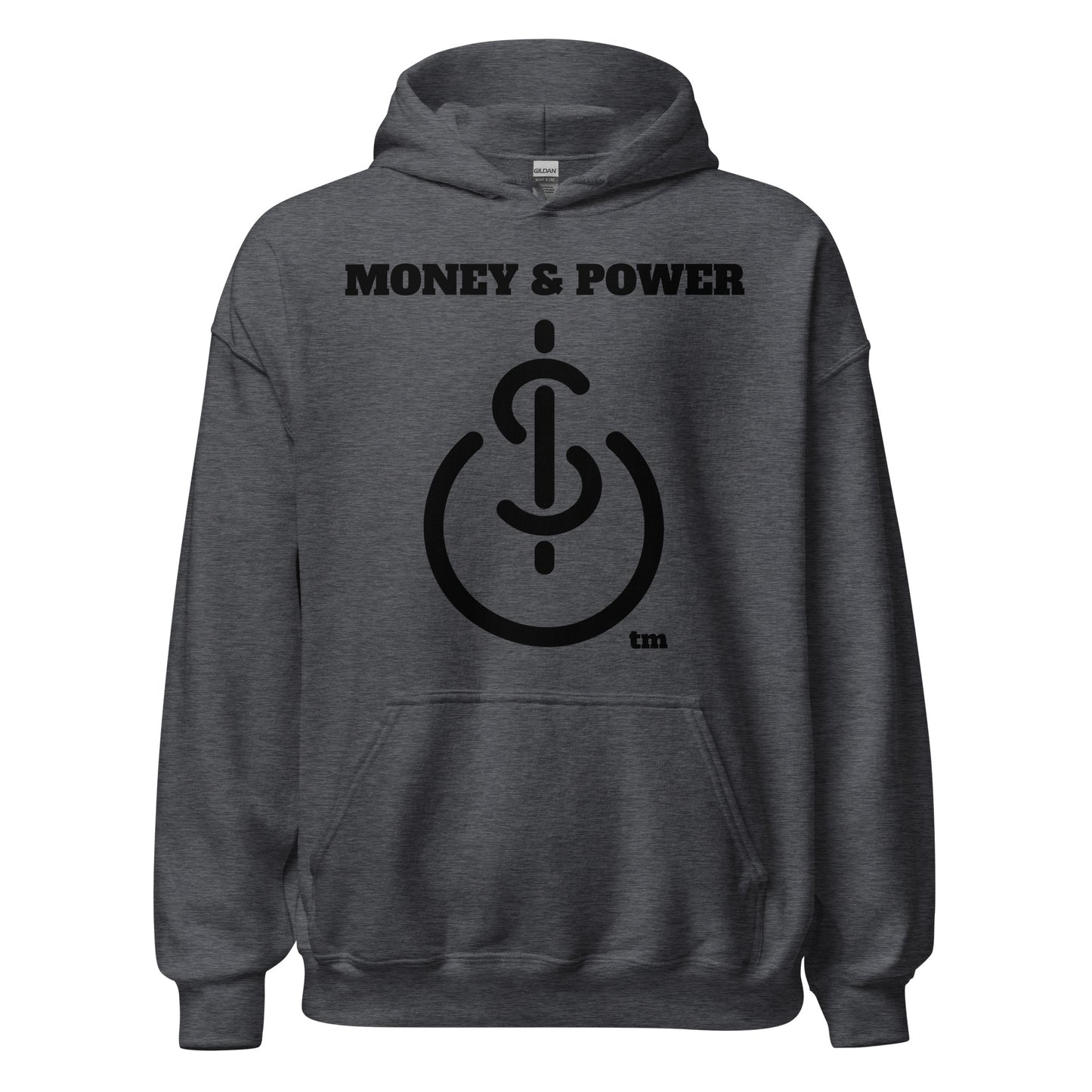 Money & Power Black Print Hoodie