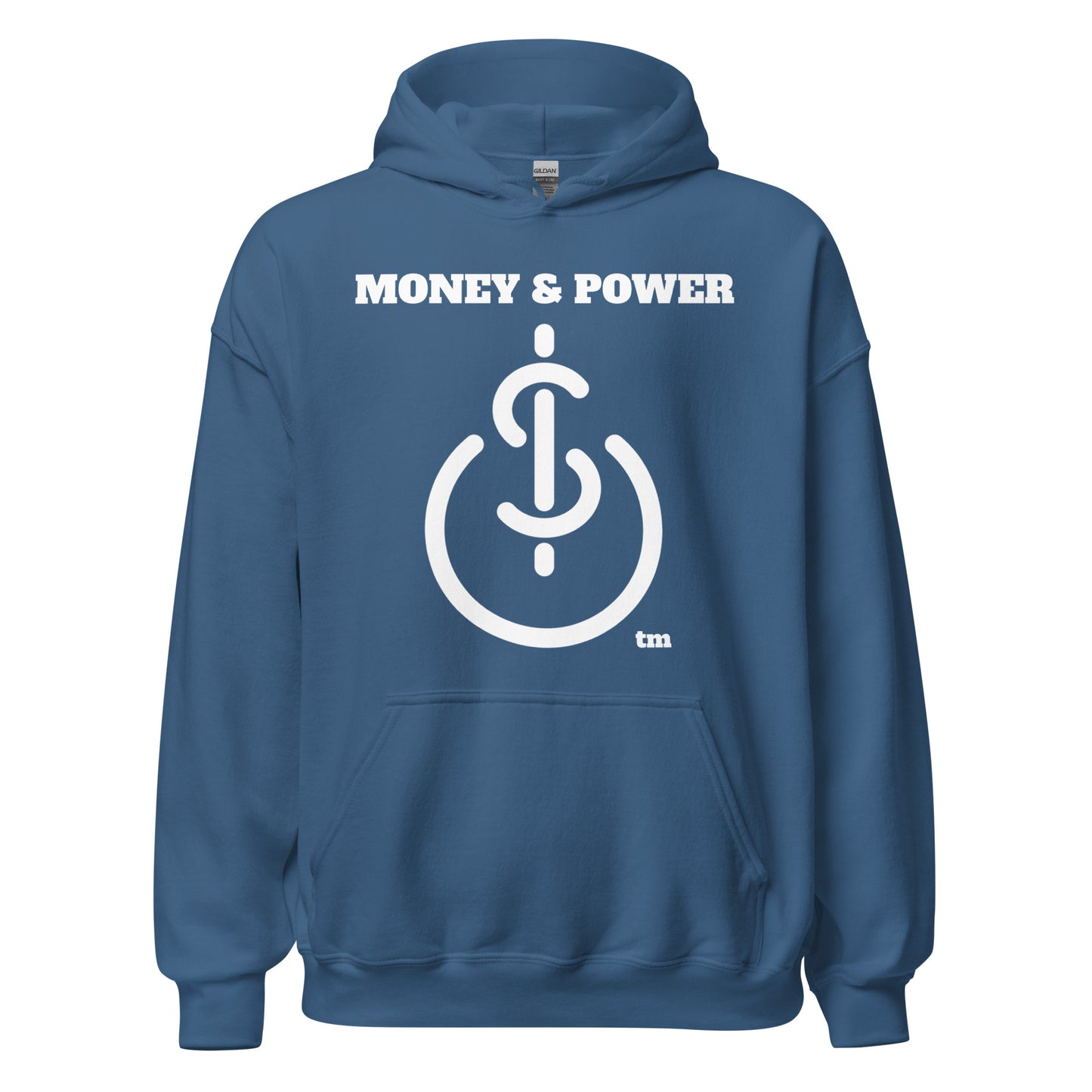 Money & Power White Print Hoodie