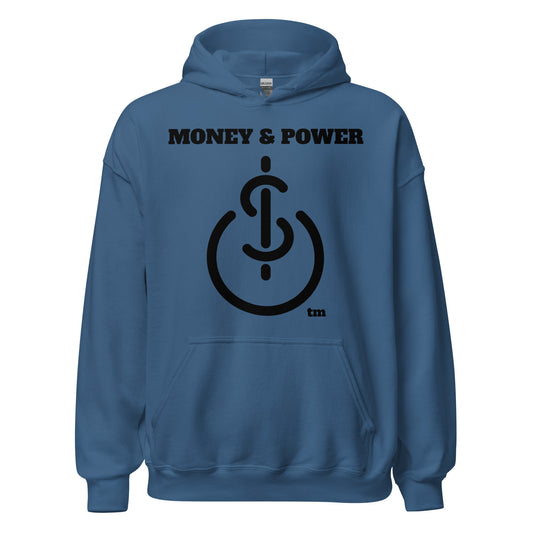 Money & Power Black Print Hoodie
