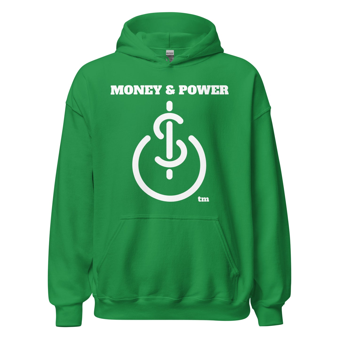 Money & Power White Print Hoodie
