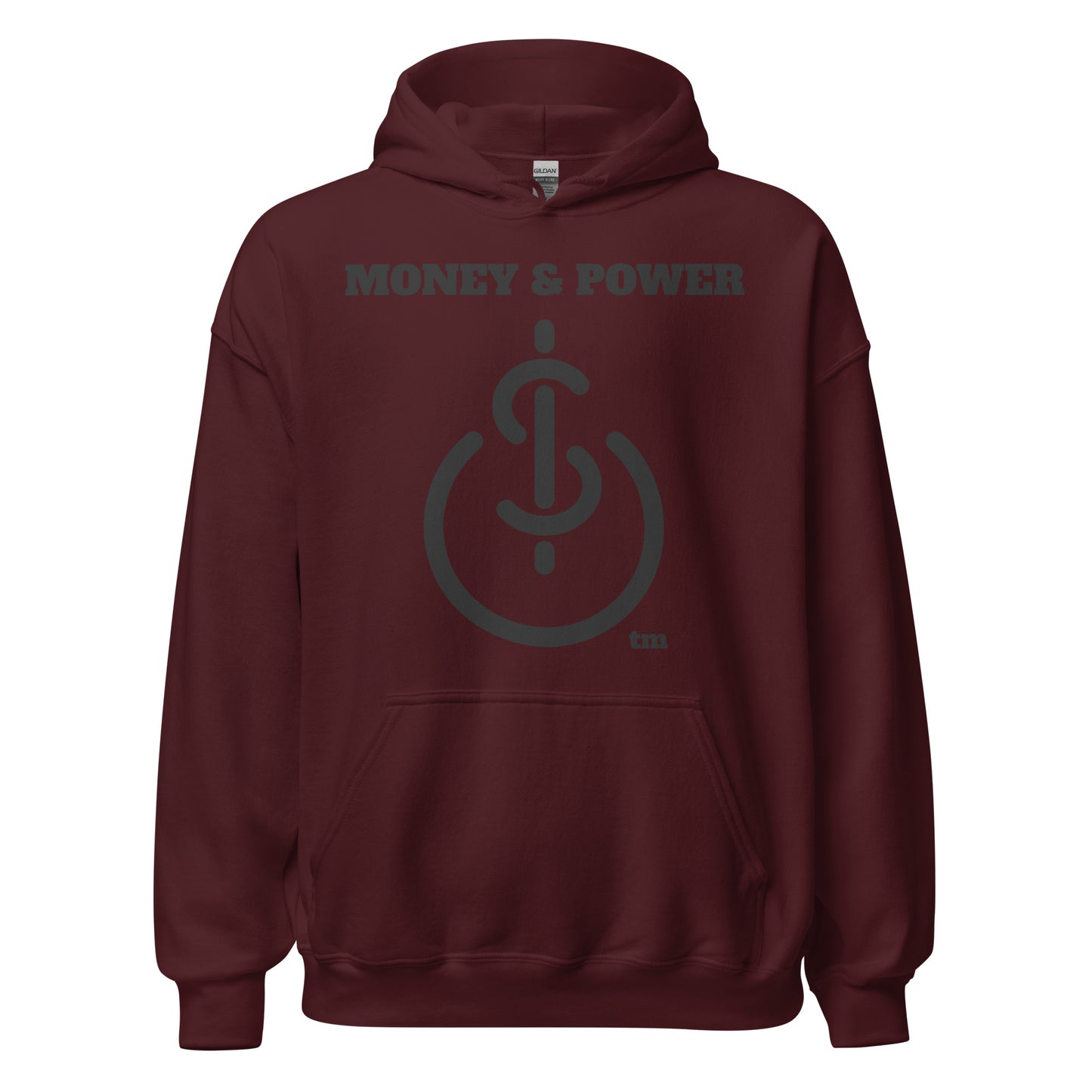Money & Power Black Print Hoodie