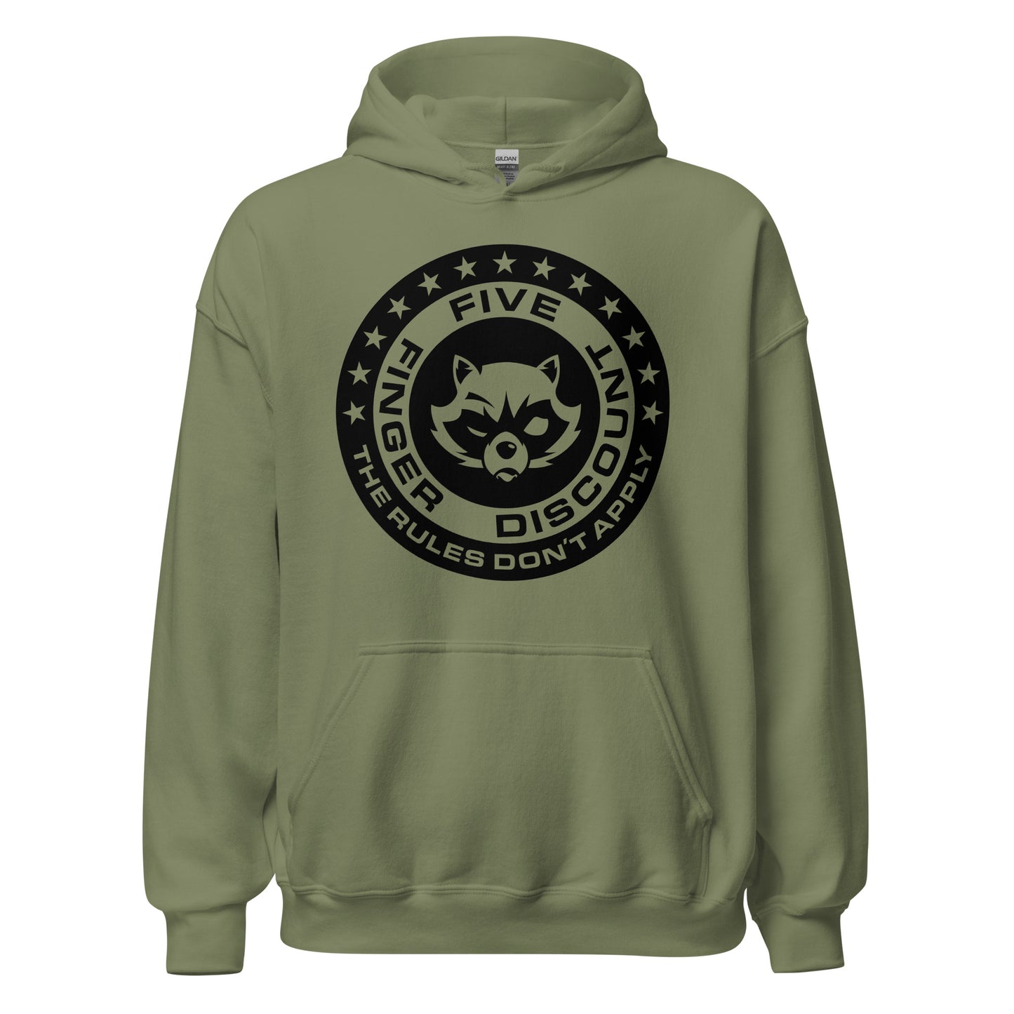 Five Finger Discount Logo Black Print Hoodie