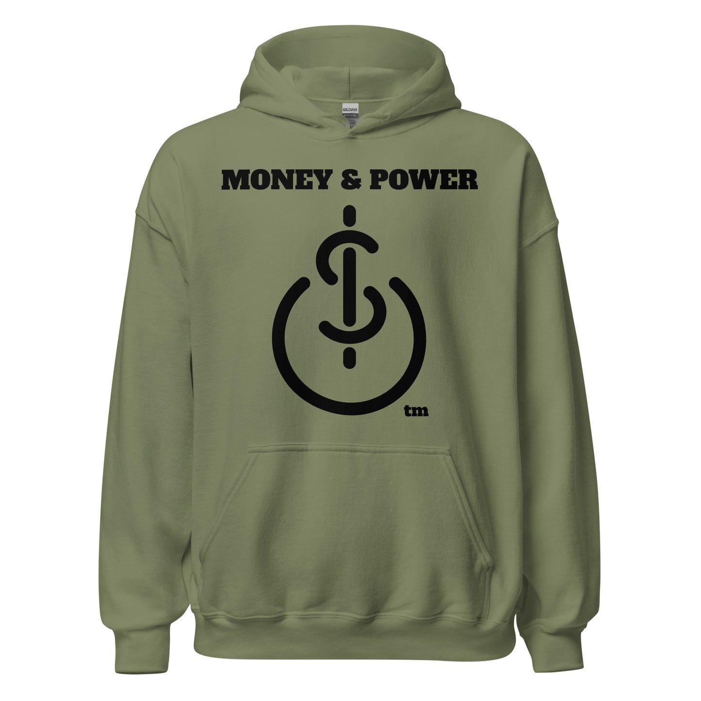 Money & Power Black Print Hoodie