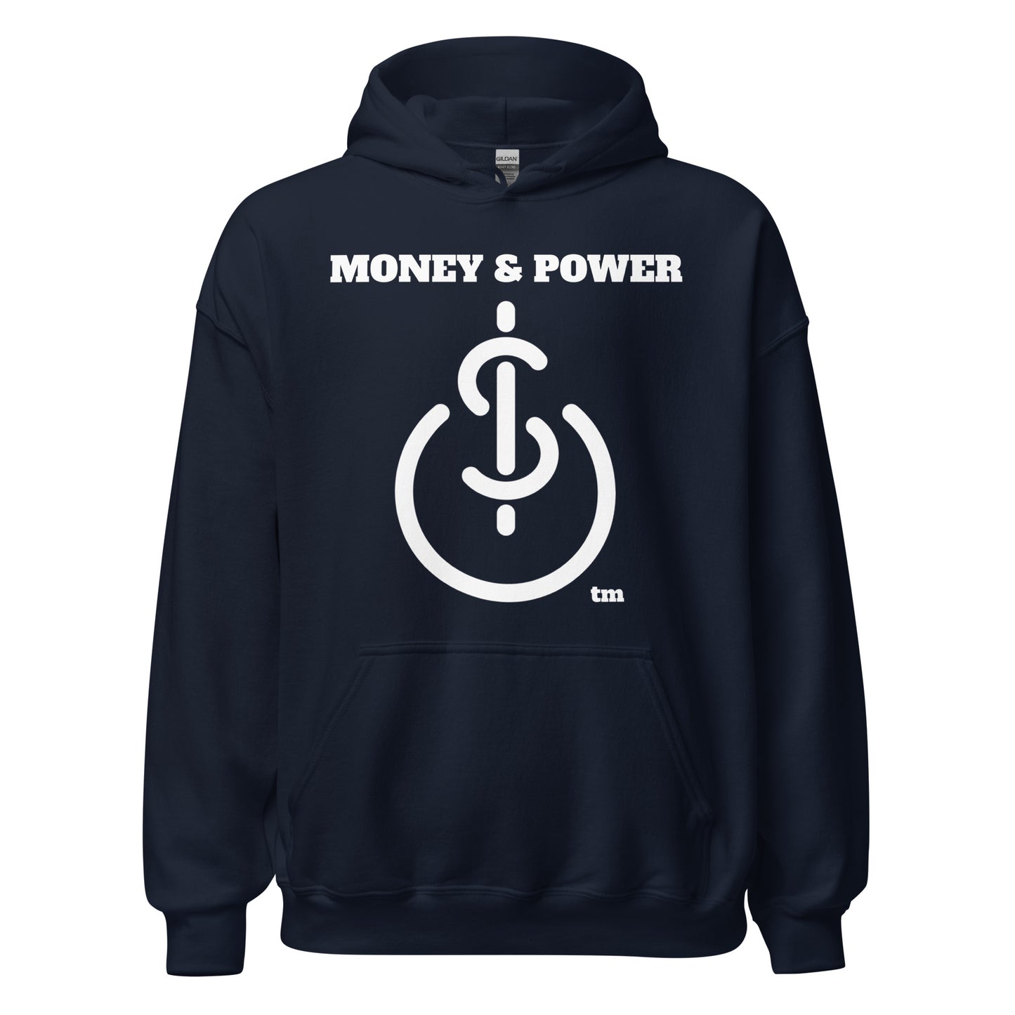 Money & Power White Print Hoodie