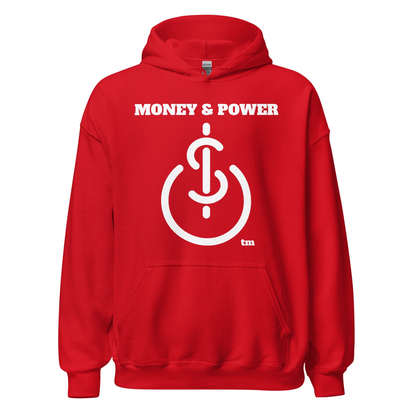 Money & Power White Print Hoodie