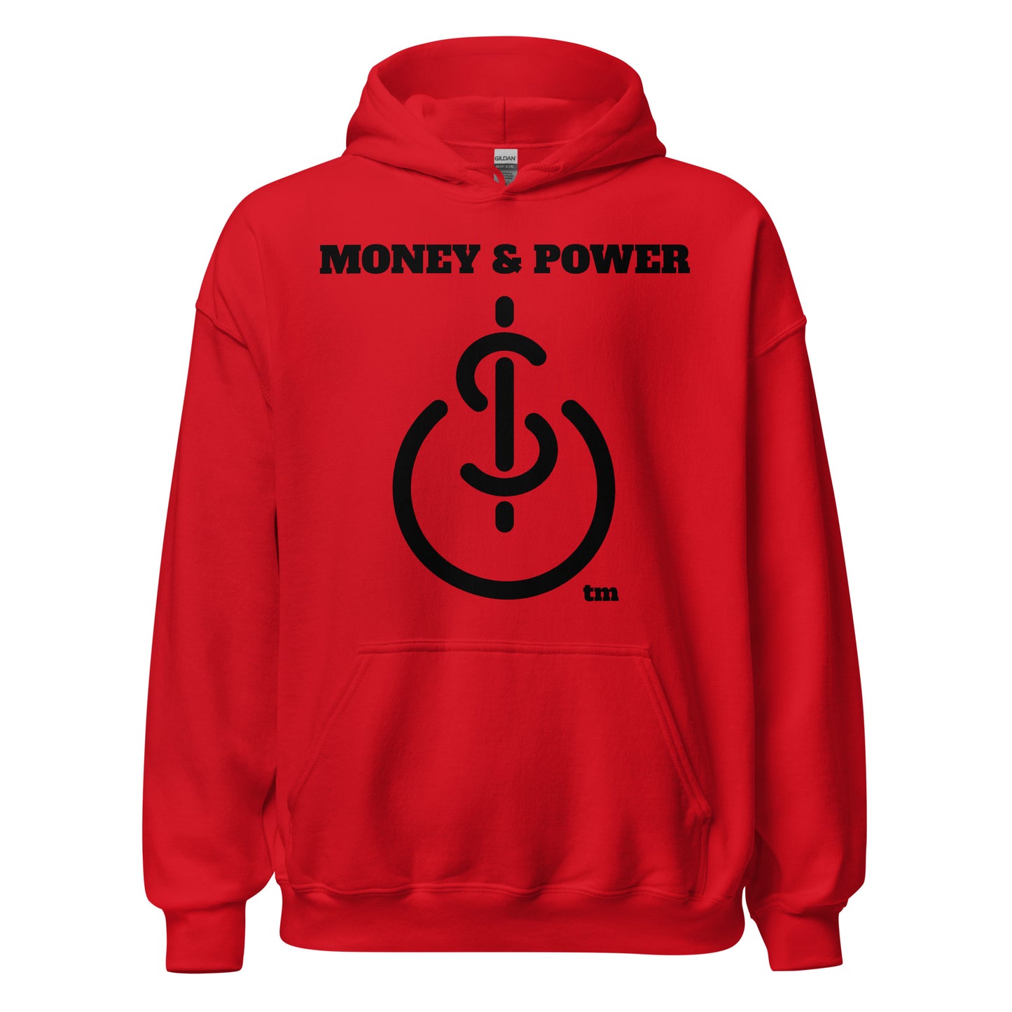 Money & Power Black Print Hoodie