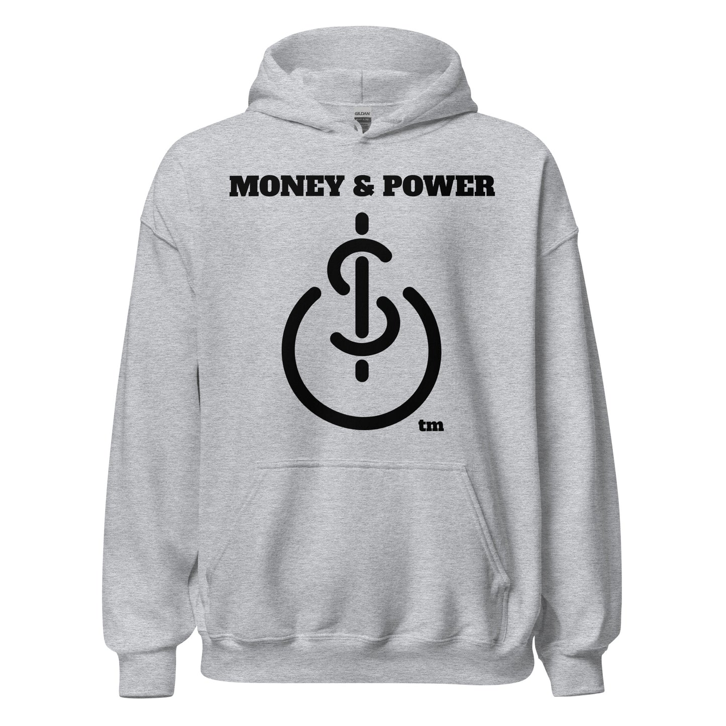Money & Power Black Print Hoodie