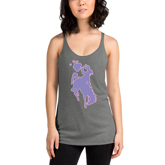 Bucking Horse & Easter Bunny Women's Racerback Tank