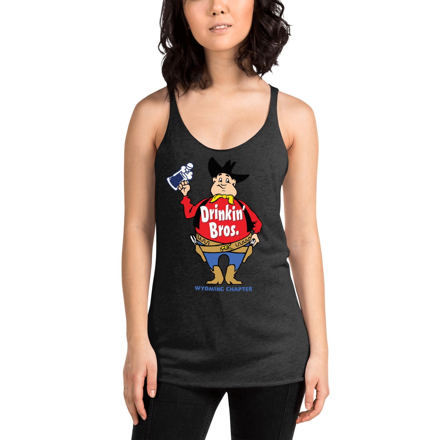 Drinkin' Bros. Powder River Women's Racerback Tank