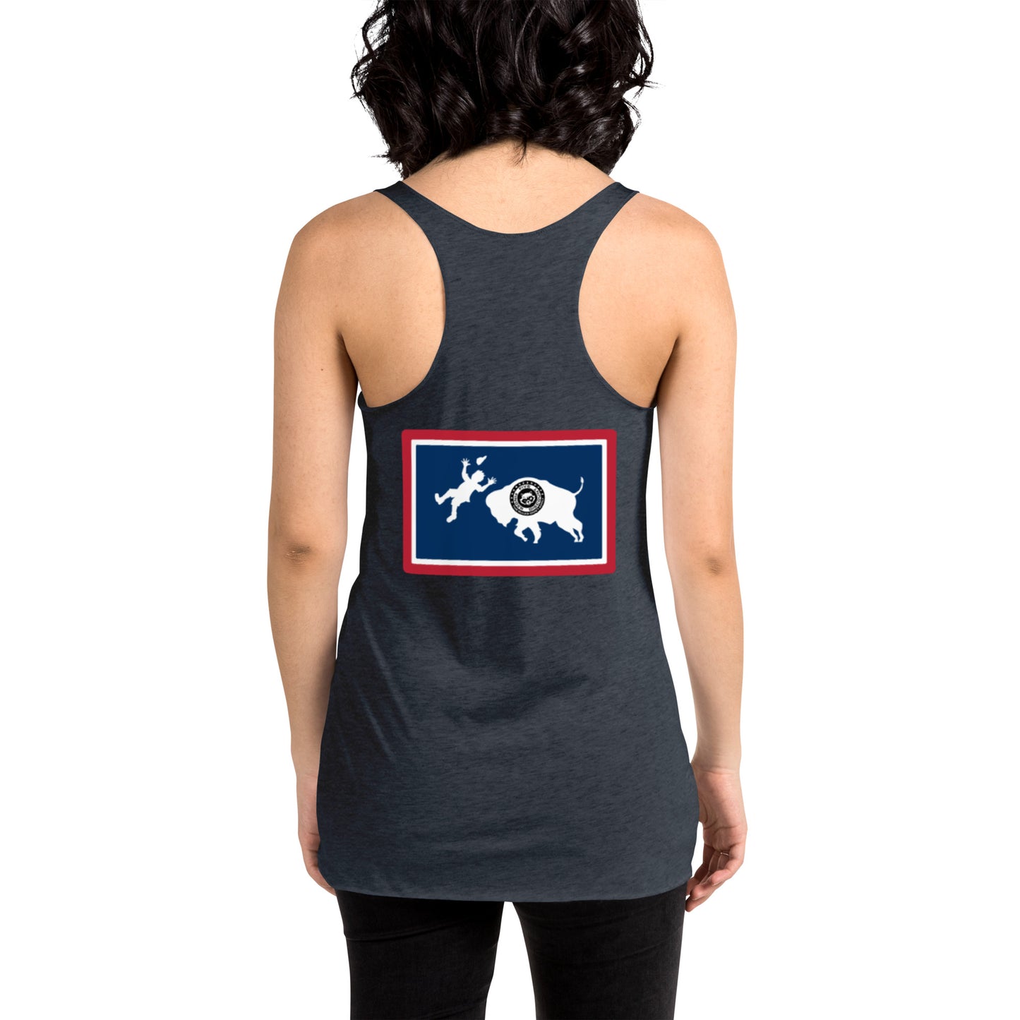 Warning Buffalo Are Dangerous Women's Racerback Tank
