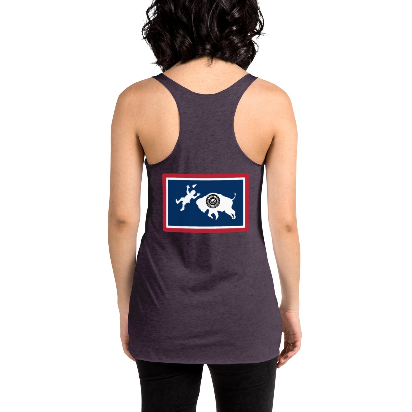Warning Buffalo Are Dangerous Women's Racerback Tank