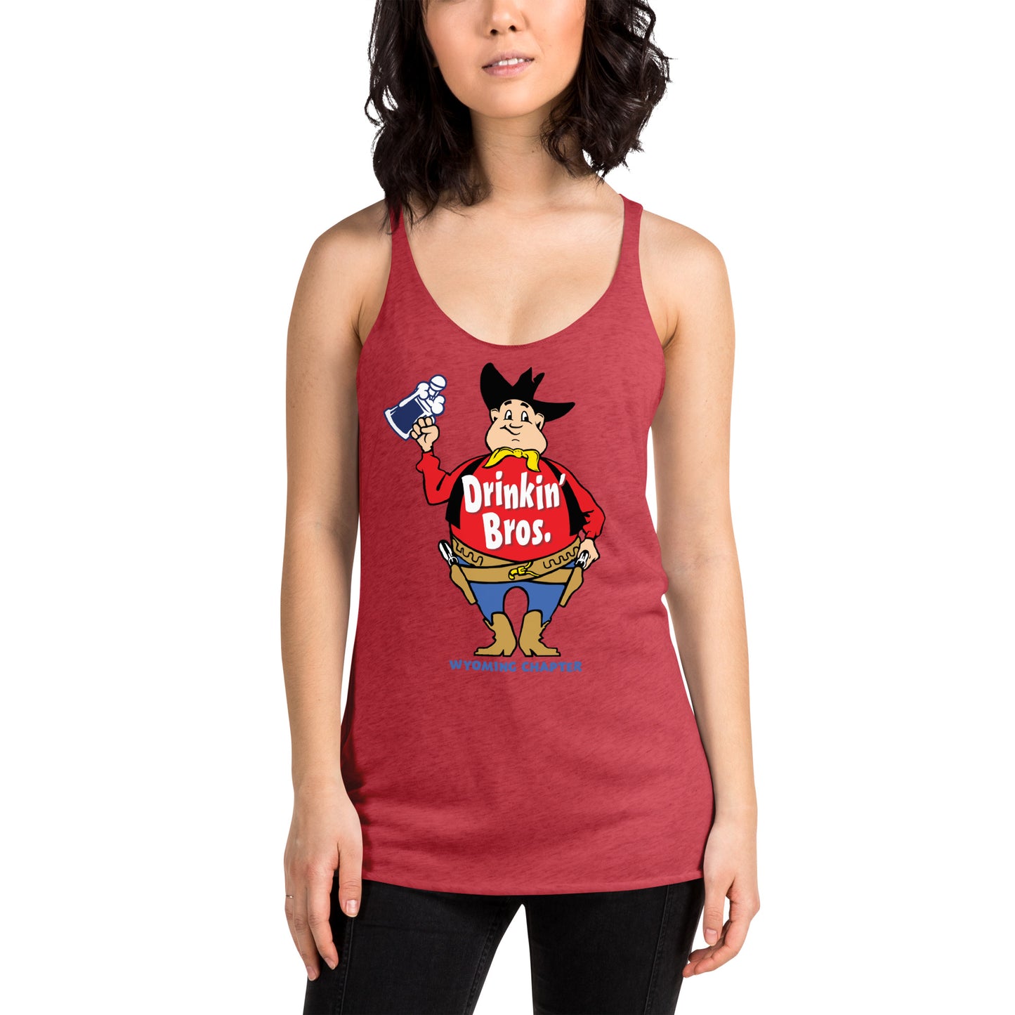 Drinkin' Bros. Powder River Women's Racerback Tank
