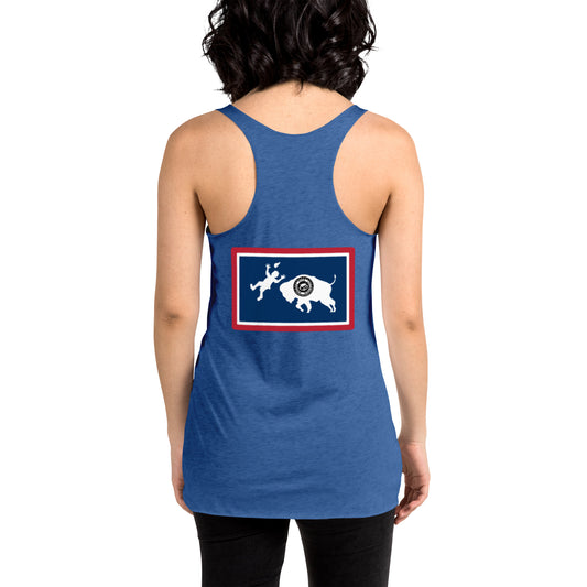 Warning Buffalo Are Dangerous Women's Racerback Tank